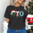 PTO Santa Hat Reindeer Parent Teacher Organization Christmas Women's T-Shirt, gift for family, gift for coworker