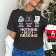 Rock Paper Scissors Teacher Librarian Nothing Beats Reading Women's T-Shirt, gift for family, gift for coworker Rock Paper Scissors Teacher Librarian Nothing Beats Reading Women's T-Shirt, gift for family, gift for coworker
