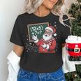Santa Teacher 67 Math Christmas Xmas Holiday Number 67 Women's T-Shirt, gift for family, gift for coworker