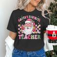 Santa's Favorite Teacher Groovy Christmas Teacher Boys Girls Women's T-Shirt, Groovy Teacher Shirts, gift for family, gift for coworker