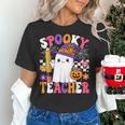 Spooky Teacher Ghost Pencil Teach Halloween Teacher Women's T-Shirt, gift for family, gift for coworker Spooky Teacher Ghost Pencil Teach Halloween Teacher Women's T-Shirt, gift for family, gift for coworker