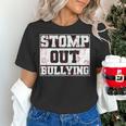 Stomp Out Bullying Back To School Education Teacher Women's T-Shirt, gift for family, gift for coworker
