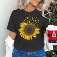 Sunflower Puzzle Pieces Autism Awareness For Mom Teacher For Women Women's T-Shirt, gift for family, gift for coworker