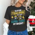 Super Teacher By Day Super Tired By Night Superheroes School Women's T-Shirt, Super Teacher Shirts, gift for family, gift for coworker