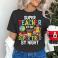 Super Teacher By Day Super Tired By Night Women's T-Shirt, Super Teacher Shirts, gift for family, gift for coworker Super Teacher By Day Super Tired By Night Women's T-Shirt, Super Teacher Shirts, gift for family, gift for coworker