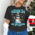 Surviving The Teacher Life Pjs Pajamas Christmas Xmas Teache Women's T-Shirt, gift for family, gift for coworker