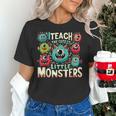 I Teach The Cutest Little Monsters Teacher Halloween Outfit Women's T-Shirt, gift for family, gift for coworker I Teach The Cutest Little Monsters Teacher Halloween Outfit Women's T-Shirt, gift for family, gift for coworker