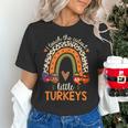 I Teach The Cutest Little Turkeys Thanksgiving Teacher Men Women Girls Kids Women's T-Shirt, gift for family, gift for coworker