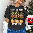 I Teach The Cutest Pumpkins Halloween Teacher Women's T-Shirt, gift for family, gift for coworker I Teach The Cutest Pumpkins Halloween Teacher Women's T-Shirt, gift for family, gift for coworker