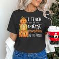 I Teach The Cutest Pumpkins In The Patch Fall Autumn Teacher Women's T-Shirt, gift for family, gift for coworker I Teach The Cutest Pumpkins In The Patch Fall Autumn Teacher Women's T-Shirt, gift for family, gift for coworker