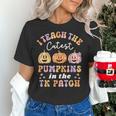 I Teach The Cutest Pumpkins In The TK Patch TK Teacher Fall Women's T-Shirt, gift for family, gift for coworker I Teach The Cutest Pumpkins In The TK Patch TK Teacher Fall Women's T-Shirt, gift for family, gift for coworker