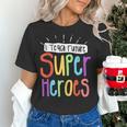 I Teach Future Superheroes Teacher Teaching Women's T-Shirt, Future Teacher Shirts, gift for family, gift for coworker