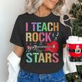 I Teach Rockstars Band Vibes Teacher Rocks My Music Teaching Women's T-Shirt, gift for family, gift for coworker