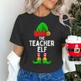 Teacher Elf Matching Family Christmas Women Men Women's T-Shirt, gift for family, gift for coworker