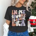 Teacher Halloween In My Spooky Teacher Era Retro Groovy Women's T-Shirt, Groovy Teacher Shirts, gift for family, gift for coworker Teacher Halloween In My Spooky Teacher Era Retro Groovy Women's T-Shirt, Groovy Teacher Shirts, gift for family, gift for coworker