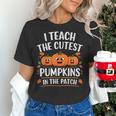 Teacher Halloween I Teach The Cutest Pumpkins In The Patch Women's T-Shirt, gift for family, gift for coworker Teacher Halloween I Teach The Cutest Pumpkins In The Patch Women's T-Shirt, gift for family, gift for coworker