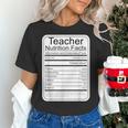 Teacher Nutrition Facts Teachers Nutritional Fact Women's T-Shirt, gift for family, gift for coworker
