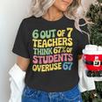 Teacher Overuse 67 Teacher Women's T-Shirt, gift for family, gift for coworker