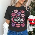 Teacher Positive Affirmations Candy Heart Valentine's Day Women's T-Shirt, gift for family, gift for coworker