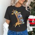 Teacher Shirt Giraffe Holding Books Bookworm Librarian Women's T-Shirt, gift for family, gift for coworker Teacher Shirt Giraffe Holding Books Bookworm Librarian Women's T-Shirt, gift for family, gift for coworker