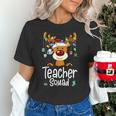 Teacher Squad Red Plaid Rudolph Reindeer Christmas Women's T-Shirt, gift for family, gift for coworker Teacher Squad Red Plaid Rudolph Reindeer Christmas Women's T-Shirt, gift for family, gift for coworker