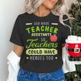 Teacher Teaching Assistant Aide Hero Women's T-Shirt, gift for family, gift for coworker