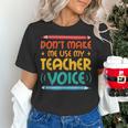 Teacher Voice Teacherlife Primary School Teacher Women's T-Shirt, gift for family, gift for coworker Teacher Voice Teacherlife Primary School Teacher Women's T-Shirt, gift for family, gift for coworker