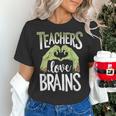 Teachers Love Zombie Teacher Halloween Fun Women's T-Shirt, gift for family, gift for coworker