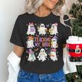 Teaching My Boos Teacher Cute Ghost Groovy Teacher Halloween Women's T-Shirt, Groovy Teacher Shirts, gift for family, gift for coworker
