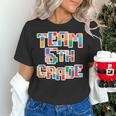 Team 5th Grade Building Blocks Bricks Theme Teacher Team For Men Women Kids Women's T-Shirt, gift for family, gift for coworker Team 5th Grade Building Blocks Bricks Theme Teacher Team For Men Women Kids Women's T-Shirt, gift for family, gift for coworker