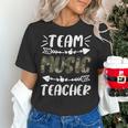 Team Music Teacher Camo Teacher Student Back To School Women's T-Shirt, gift for family, gift for coworker Team Music Teacher Camo Teacher Student Back To School Women's T-Shirt, gift for family, gift for coworker