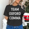Team Oxford Comma English Majors And Teachers For Men Women Girls Kids Women's T-Shirt, English Teacher Shirts, gift for family, gift for coworker