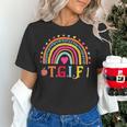TGIF Teacher Appreciation Alphabet Thank God It's Friday For Men Women Girls Kids Women's T-Shirt, gift for family, gift for coworker