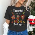 Thankful For My Prek Turkeys In Masks Thanksgiving Teacher For Men Women Women's T-Shirt, gift for family, gift for coworker