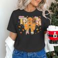 Thanksgiving Teacher Pencil Bow One Thankful Teacher Fall Women's T-Shirt, gift for family, gift for coworker