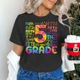 Tie Dye 5th Grade Typography Team Fifth Grade Teacher For Men Women Girls Kids Women's T-Shirt, gift for family, gift for coworker
