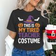 Tired Teacher Costume For Humor Halloween Women's T-Shirt, gift for family, gift for coworker