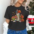 Turkey Reading Books Fall Thanksgiving Teacher Librarian Women's T-Shirt, gift for family, gift for coworker