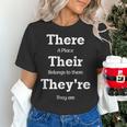Vocabulary Police Their There They'Re English Teacher Women's T-Shirt, English Teacher Shirts, gift for family, gift for coworker Vocabulary Police Their There They'Re English Teacher Women's T-Shirt, English Teacher Shirts, gift for family, gift for coworker