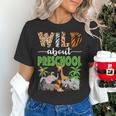 Wild About Preschool Teacher Student Preschool Zoo Safari Women's T-Shirt, gift for family, gift for coworker Wild About Preschool Teacher Student Preschool Zoo Safari Women's T-Shirt, gift for family, gift for coworker