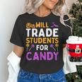 Will Trade Students For Candy Cute Halloween Costume Teacher For Men Women Kids Women's T-Shirt, gift for family, gift for coworker Will Trade Students For Candy Cute Halloween Costume Teacher For Men Women Kids Women's T-Shirt, gift for family, gift for coworker