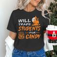 Will Trade Students For Candy Halloween Costume Teacher Women's T-Shirt, gift for family, gift for coworker Will Trade Students For Candy Halloween Costume Teacher Women's T-Shirt, gift for family, gift for coworker
