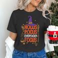 Witchy Halloween Hocus Pocus Everybody Focus Teacher Pumpkin Women's T-Shirt, gift for family, gift for coworker
