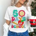 50 Days Of School Teacher Happy 50th Day Of School Kids Women's T-Shirt, gift for family, gift for coworker 50 Days Of School Teacher Happy 50th Day Of School Kids Women's T-Shirt, gift for family, gift for coworker