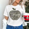 Apple Camoflauge Clothing Camo Student Teacher Cute School Women's T-Shirt, gift for family, gift for coworker