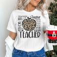 Back To School Teacher Life Apple Leopard Teacher Women Women's T-Shirt, gift for family, gift for coworker Back To School Teacher Life Apple Leopard Teacher Women Women's T-Shirt, gift for family, gift for coworker