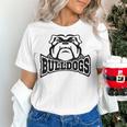 Bulldogs Teacher Student School Sports Fan Team Spirit Women's T-Shirt, gift for family, gift for coworker