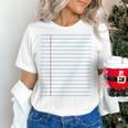 College Ruled Lined Paper Student Teacher Professor Costume Women's T-Shirt, gift for family, gift for coworker College Ruled Lined Paper Student Teacher Professor Costume Women's T-Shirt, gift for family, gift for coworker