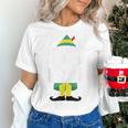 Duble2t I Just Like To Teach Teachings My Favorite Elf Teacher -Adults & -Kids Red Short Sleeve Women's T-Shirt, gift for family, gift for coworker