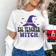 ESL Teacher Witch Halloween Matching Group Costume Women's T-Shirt, Esl Teacher Shirts, gift for family, gift for coworker ESL Teacher Witch Halloween Matching Group Costume Women's T-Shirt, Esl Teacher Shirts, gift for family, gift for coworker